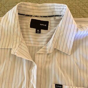Men's Hurley Button Up Shirt with Short Sleeves